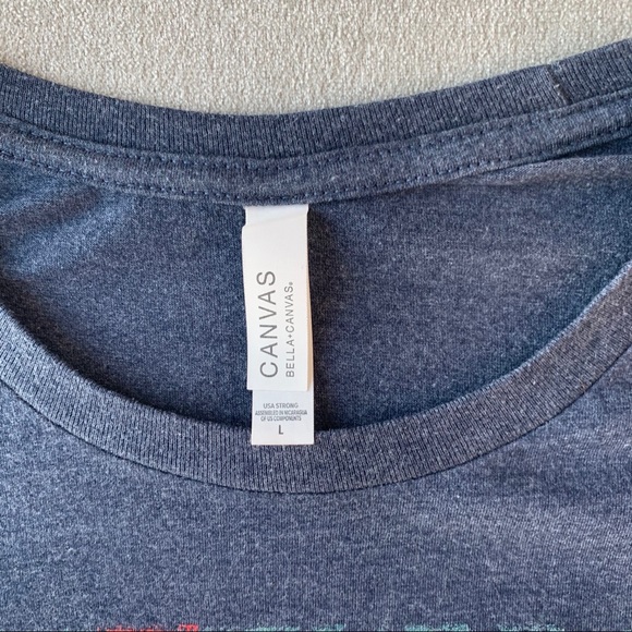 CANVAS Tee Shirt. Lady Liberty. L - Picture 6 of 7